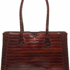 Kopen 🎁 Beste Pirce 👏 Isabel Bernard Honoré Dames Handtas Leer - Bruin 💯 🧨