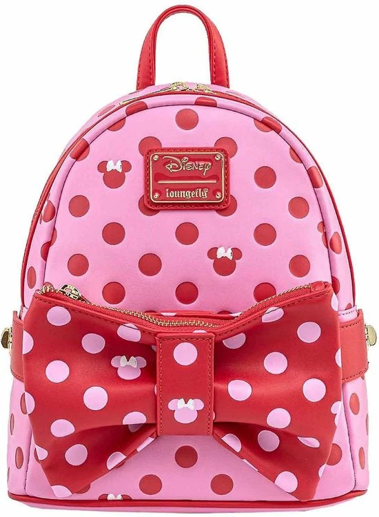 Promo π Top 10 β¨ Loungefly - Disney Minnie Mouse Roze Strik Mini Rugzak Met Strik Heuptasje β π 8 Promo π Top 10 β¨ Loungefly - Disney Minnie Mouse Roze Strik Mini Rugzak Met Strik Heuptasje β π - Afbeelding 8