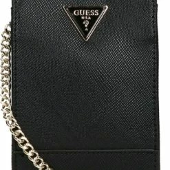 Promo ✔️ Hete verkoop 🎁 Guess Kleine Schoudertas / Crossbody Tas Dames - Noelle Chit Chat - Zwart ❤️ 🌟