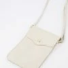 Gloednieuw 🤩 Beste Pirce 👍 Supertarget Leren Telefoontasje Wit - Classic Grain - Crossbodytas - Goudkleurig - Telefoontasje Voor Dames 🎁 😀