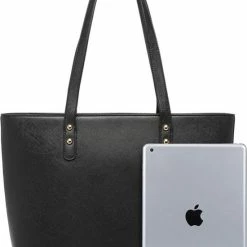 Kopen 🌟 Promo 🌟 Miss Lulu Handtas | Crossbodytas | Clutch | Portemonnee - Damestas 4-delige Set - Kunstleer - Grote Capaciteit - Zwart (LG6931 BK) 😉 🔥 -Tassen-dames Verkoop 550x758 10