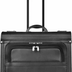 Kopen 🎁 Goedkoopste 🎉 Dermata Pilotenkoffer Synthetisch Leer 7056P Zwart 🔔 🛒