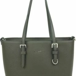 Begroting 🎉 Korting ⭐ Merkloos Saffiano Handtas Flora & Co Donker Grijs Klein ⌛ 🥰 -Tassen-dames Verkoop 550x777 2