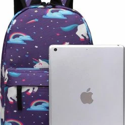 Coupon 🌟 Coupon 🤩 Popelli Rugzak - Schooltas - Kinderrugzak - Eenhorn/Unicorn - A4 Formaat - Lichtgewicht (E1835 U-PE) 😍 ⌛ -Tassen-dames Verkoop 550x777 6