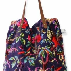 Groothandel ❤️ Begroting ❤️ Imbarro Home & Fashion Shopper - Tas - Paradise Purple - Velours ✔️ 🛒