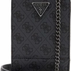 Kopen ๐ Beste deal โจ GUESS Dames Telefoontasje Kunstleer - Grijs โ๏ธ โจ