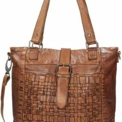 Gloednieuw 🔥 Goedkoop 👍 Bear Design Ella Leren Schoudertas - Cognac 🧨 🧨