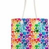 Goedkoop ✔️ Nieuw 🤩 De Groen Home Strandtas Pride Kleuren Hartjes - Schoudertas - Hobbytas - 45x50 - Rainbow Regenboog - Dames Tas Met Rits - Canvas Damestassen ⌛ 👏