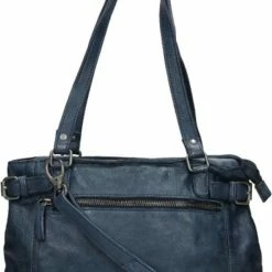 Coupon 🛒 Begroting ✨ DSTRCT Kleine Schoudertas / Crossbody Tas Dames - Leer - Harrington Road - Blauw 💯 ✔️ -Tassen-dames Verkoop 550x797 3