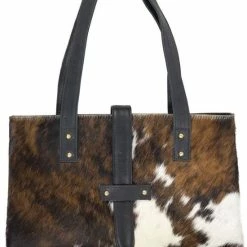 Korting 🔔 Beste recensies van 👍 Tas Koeienhuid Tricolor Leder / Bont 38x10x30cm | Mars & More 🎉 🧨