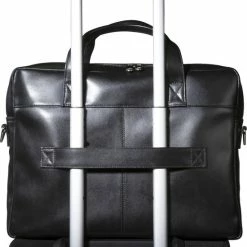 Uitgang ⭐ Goedkoopste ✔️ ACROPAQ Laptoptas - 15.6 Inch, Leer, Bestand Tegen Water En Slijtage - Computertas - Zwart ✨ 👏 -Tassen-dames Verkoop 550x800 4