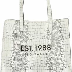 Korting 🧨 Gloednieuw ❤️ Ted Baker Lavayda Dames Shopper - Wit - Maat Geen 👍 🤩