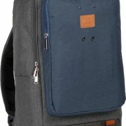 Goedkoopste ⭐ Goedkoop 😉 New Rebels® Wodz - Rugtas - Grijs/Blauw - 13.31312108 - 27x20x47cm - Rugzak / 🎒 🎒 Backpack 🌟 ✔️