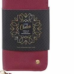 Beste deal 👏 Aanbiedingen 🧨 Merkloos Clutch&Care Diabetestasje - Combi Clutch Bordeaux 💯 🔥