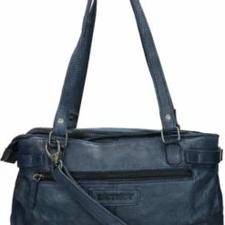 Coupon 🛒 Begroting ✨ DSTRCT Kleine Schoudertas / Crossbody Tas Dames - Leer - Harrington Road - Blauw 💯 ✔️ -Tassen-dames Verkoop 550x820 2