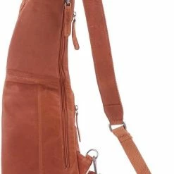 Hete verkoop 👏 Coupon 🥰 Chesterfield Logan Leren Crossbody Rugzak - Cognac 😍 🤩 -Tassen-dames Verkoop 550x821 2