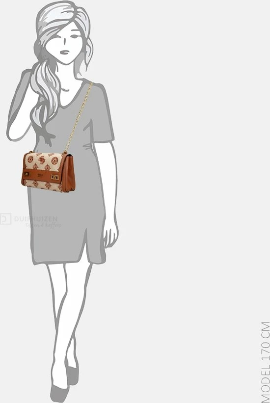 Coupon ๐งจ Beste Pirce ๐ GUESS Katey Dames Schoudertas Kunstleer;Textiel - Cognac ๐ ๐ 5 Coupon ๐งจ Beste Pirce ๐ GUESS Katey Dames Schoudertas Kunstleer;Textiel - Cognac ๐ ๐ - Afbeelding 5