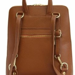 Begroting 👏 Top 10 👍 AmbraModa Italiaans Echt Leren Rugzak Schoudertas 2 In 1 GL020 Cognac 🧨 🥰 -Tassen-dames Verkoop 550x824 8