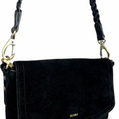 Beste deal 👏 Beste Verkoop 🔥 DSTRCT Kleine Schoudertas / Crossbody Tas Dames - Leer - Portland Road - Zwart ✨ 😉 -Tassen-dames Verkoop 550x825 13