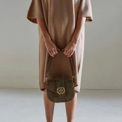 Goedkoop 🛒 Uitgang 👍 Unisa Crossbodytas Dames / Handtas - Suède - Zfatima - Olijfgroen 👏 👏 -Tassen-dames Verkoop 550x825 21