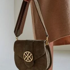 Goedkoop 🛒 Uitgang 👍 Unisa Crossbodytas Dames / Handtas - Suède - Zfatima - Olijfgroen 👏 👏 -Tassen-dames Verkoop 550x825 22