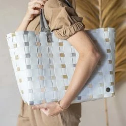 Kopen 🎁 Goedkoopste 🎉 Handed By 🌞 🌞 Summer Dots - Shopper / Weekender - Lichtgrijs 🥰 ❤️ -Tassen-dames Verkoop 550x825 61