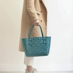 Goedkoop 😉 Beste deal ⌛ Handed By Paris - Shopper - Pauwgroen 🧨 🎁 -Tassen-dames Verkoop 550x825 89