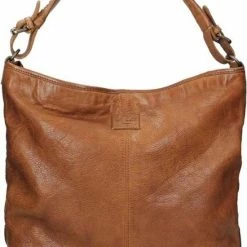 Beste Verkoop ✨ Coupon 🌟 Bear Design Tess Leren Hobotas / Schoudertas - Cognac ❤️ ✨