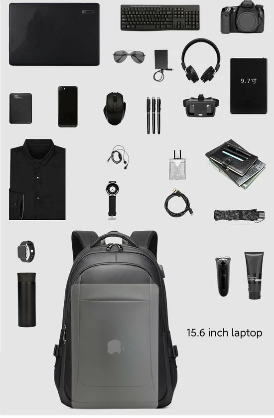 Gloednieuw 🛒 Beste Pirce 😍 Pro-Care Rugtas/Backpack Antidiefstal - Waterproof Oxford Fabric - 2 USB Aansluitingen - Tot 15.6inch Laptop - Extra Ventilatie - Voor Werk, School Of Reizen - Heren/Dames Met Rits - Donkerblauw 😉 🔔 2 Gloednieuw 🛒 Beste Pirce 😍 Pro-Care Rugtas/Backpack Antidiefstal - Waterproof Oxford Fabric - 2 USB Aansluitingen - Tot 15.6inch Laptop - Extra Ventilatie - Voor Werk, School Of Reizen - Heren/Dames Met Rits - Donkerblauw 😉 🔔 - Afbeelding 2