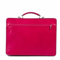 Goedkoop 🥰 Hete verkoop 🎁 Schooltas Of Aktetas Groot "model Geneva" , Rose Italiaans Leer By Viabologna 🛒 👏 -Tassen-dames Verkoop 550x839 1